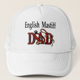 English Mastiff Vater Hat Truckerkappe