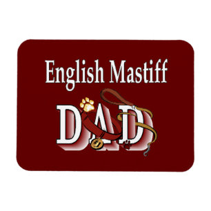 English Mastiff Vater Magnet
