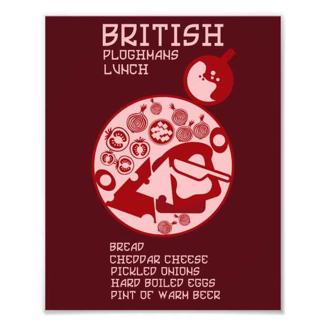 English Ploughmans Pub Mittagessen Fotodruck (Vorne)