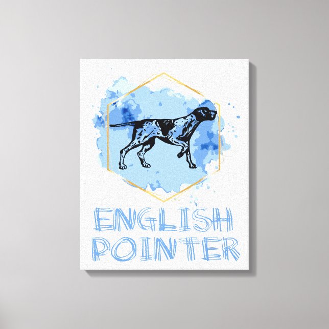 English Pointer Dog Leinwanddruck (Vorderseite)