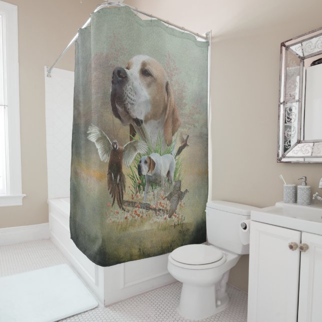 English Pointer Duschvorhang (Beispiel)