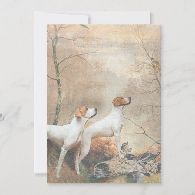 English Pointer  Einladung (Vorderseite)