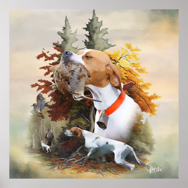 English Pointer Poster (Vorne)