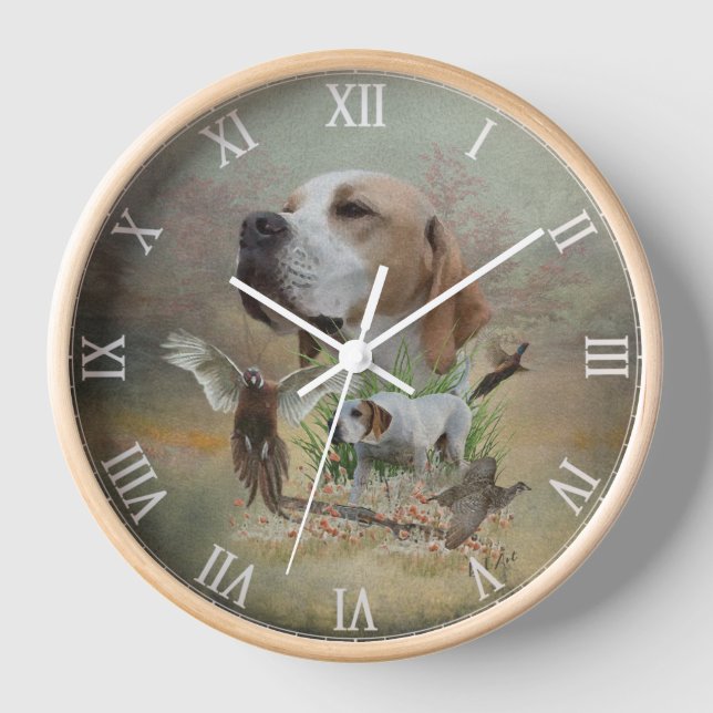 English Pointer Uhr (Vorderseite)