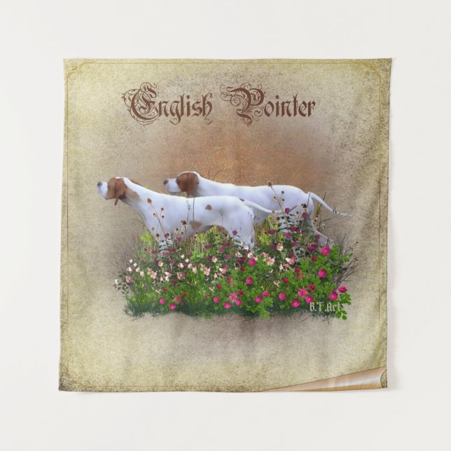 English Pointer Wandteppich (Vorderseite)