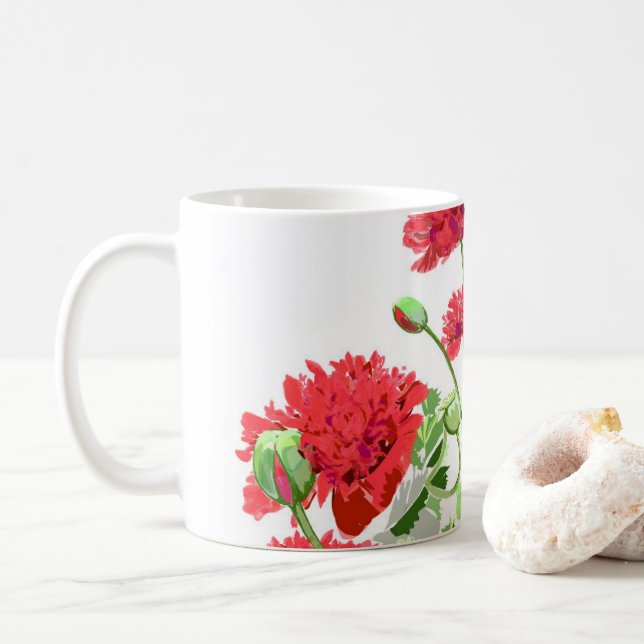 English Poppy Tasse (Mit Donut)