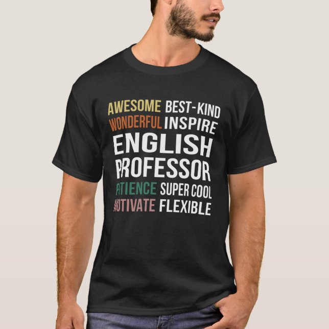 English Professor  Appreciation T-Shirt (Vorderseite)