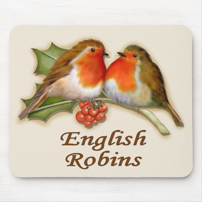 English Robins Mousepad (Vorne)