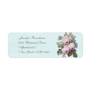 English Rose Bouquet Vintag Botanical Custom