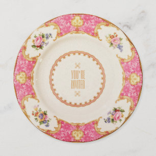 English Rose Garden Party Hoch Tee Einladung