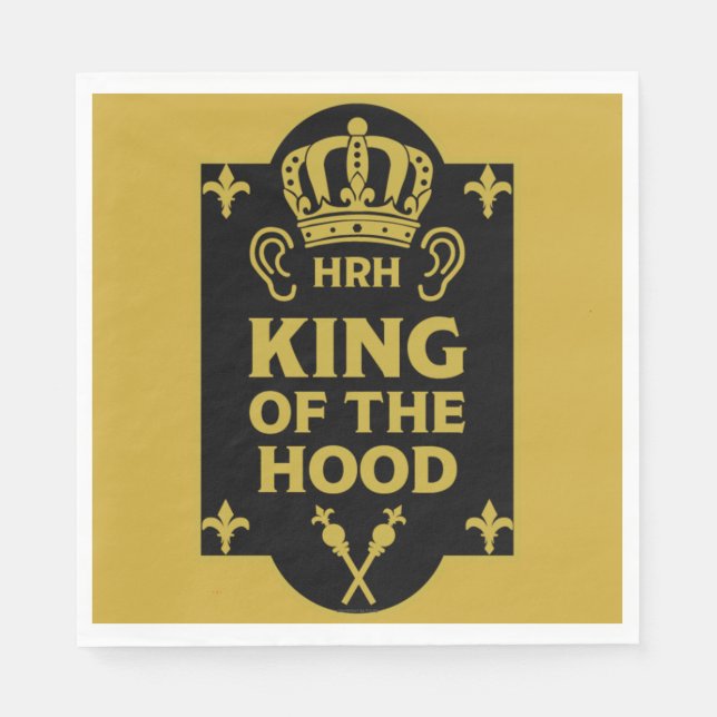 English Royal Coronation King Charles Serviette (Vorderseite)