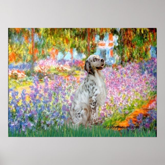 English Setter 1 - Garten Poster (Vorne)
