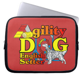 English Setter Agility Laptopschutzhülle