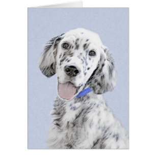 English Setter Blue Belton Malerei Hund Art