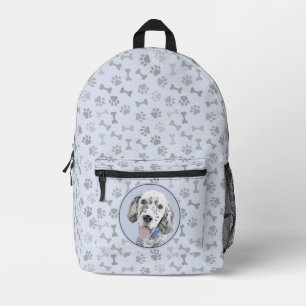 English Setter Blue Belton Malerei Hund Art Bedruckter Rucksack