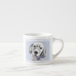 English Setter Blue Belton Malerei Hund Art Espressotasse
