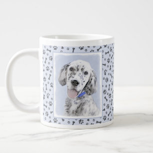 English Setter Blue Belton Malerei Hund Art Jumbo-Tasse