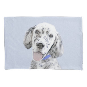 English Setter Blue Belton Malerei Hund Art Kissenbezug