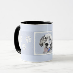 English Setter Blue Belton Malerei Hund Art Tasse