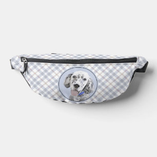 English Setter Blue Belton Painting Pet Dog Art Bauchtasche