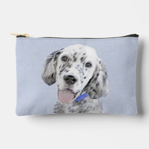 English Setter Blue Belton Painting Pet Dog Art Zubehörtasche