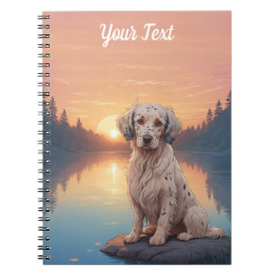 English Setter by Lake Notizblock