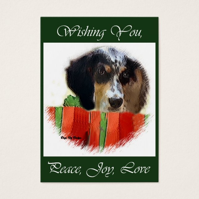 English Setter Christmas Geschenke (Vorderseite)