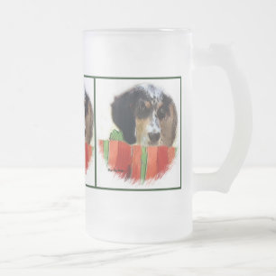English Setter Christmas Geschenke Mattglas Bierglas