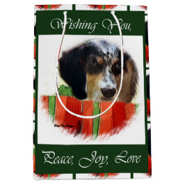 English Setter Christmas Mittlere Geschenktüte