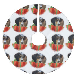 English Setter Christmas Polyester Weihnachtsbaumdecke