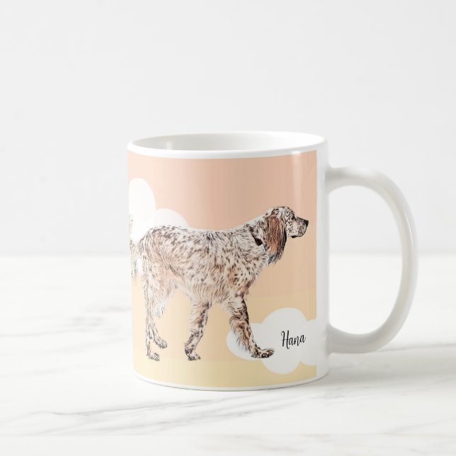English Setter Coffee Mug Kaffeetasse (Rechts)