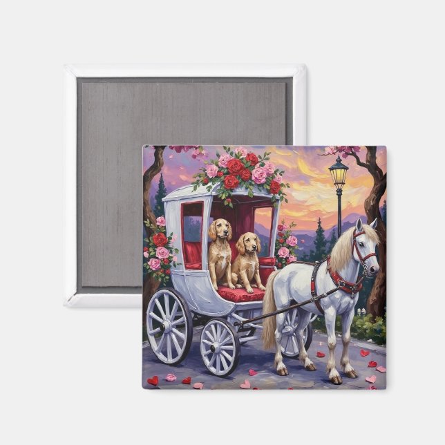 English Setter Dog Valentine's Day Magnet (Vorderseite/Rückseite)