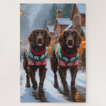 English Setter Dogs Christmas Snow Holiday Puzzle<br><div class="desc">This festive design captures the joyful spirit of the holiday season, featuring an adorable dogs.Nestled in a winter wonderland, complete with a decorated Christmas tree, and beautifully wrapped presents. Snowflakes gently fall, adding a magical touch to the scene, while the vibrant colors of the holiday decorations create a warm and...</div>