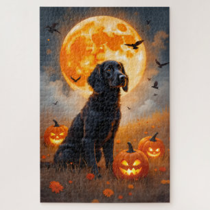 English Setter Erntmond Halloween Kunst Puzzle