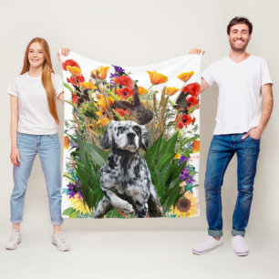 English Setter Fleece Blanket