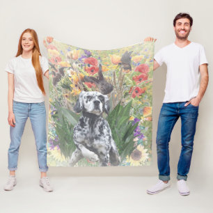 English Setter Fleecedecke