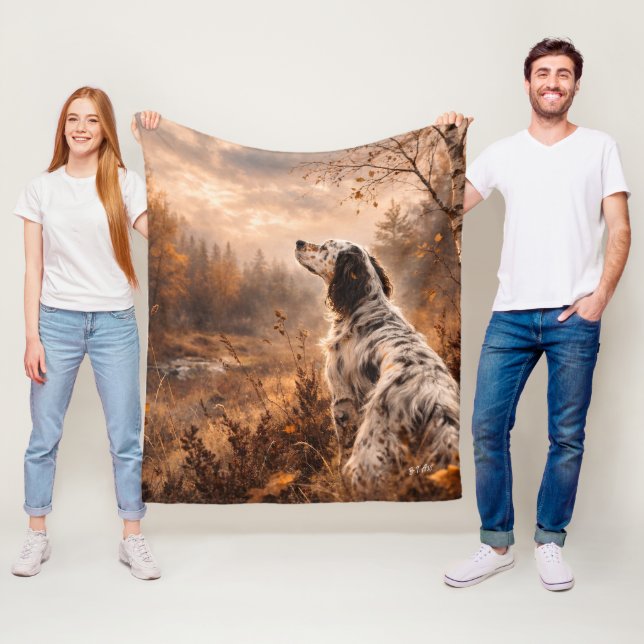 English Setter Fleecedecke (Beispiel)