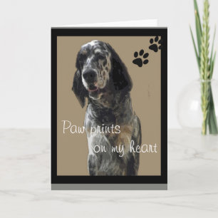 English Setter Greeting Card Karte