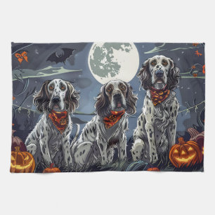 English Setter Halloween Spooky Geschirrtuch