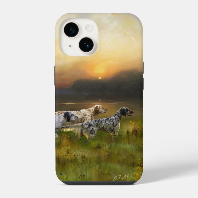 English Setter iPhone Hülle (Rückseite)