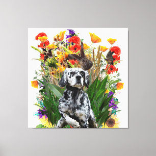 English Setter Leinwanddruck