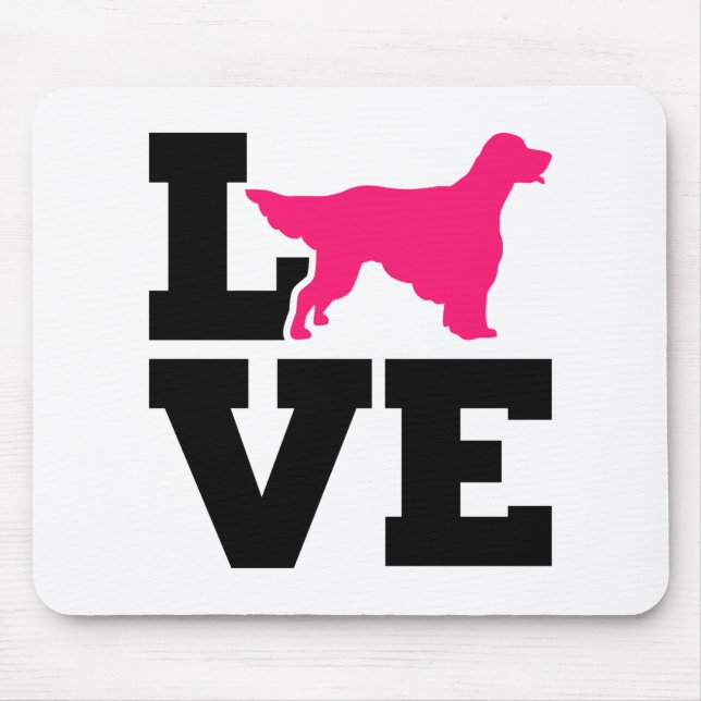 English Setter Liebe Mousepad (Vorne)