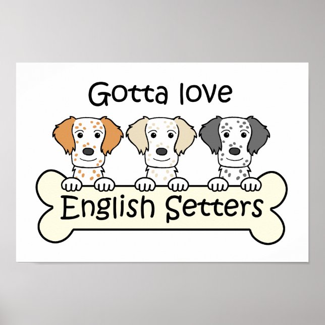 English Setter Lover Poster (Vorne)