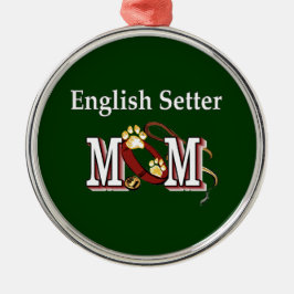 English Setter Mom Ohrts Ornament Aus Metall