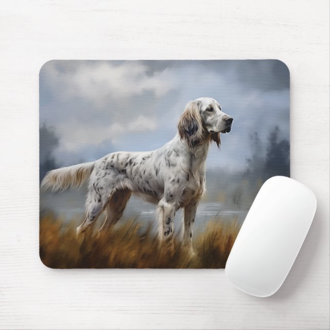 English Setter Mousepad (Mit Mouse)