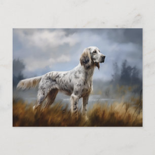 English Setter Postkarte
