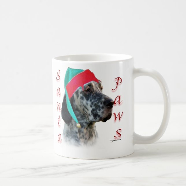 English Setter Santa Paws Tasse (Rechts)