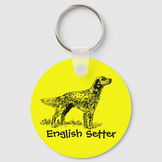 English Setter Schlüsselanhänger (Vorderseite)