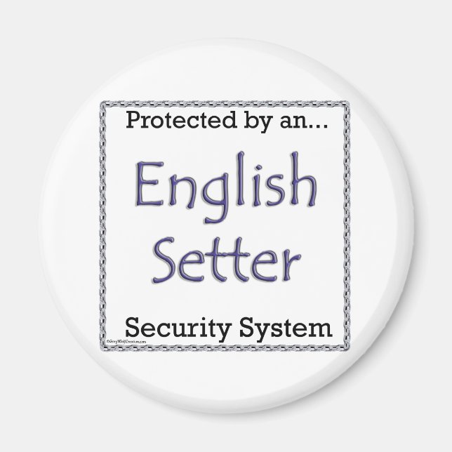 English Setter Security System - Magnett Magnet (Vorne)