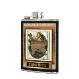 English Setter Sporting Flachmann